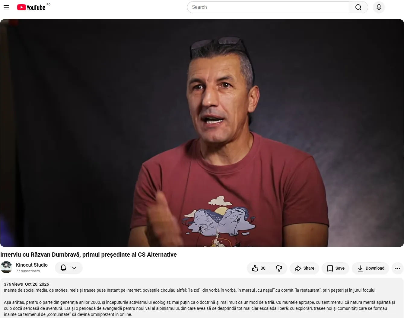 Interviu cu Răzvan Dumbravă: de la CS Alternative TM la Speo Cristal – imagine 1